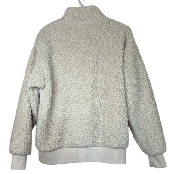 VS Fleece Jacket Small Off White with Full Zip Women’s - Picture 2 of 13